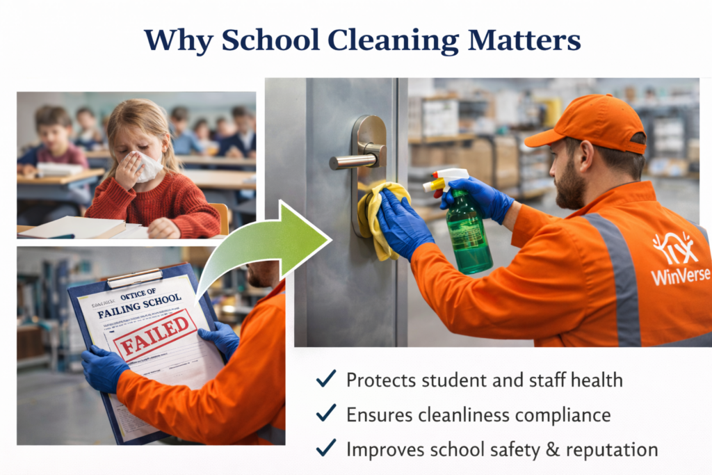 school cleaning Manchester